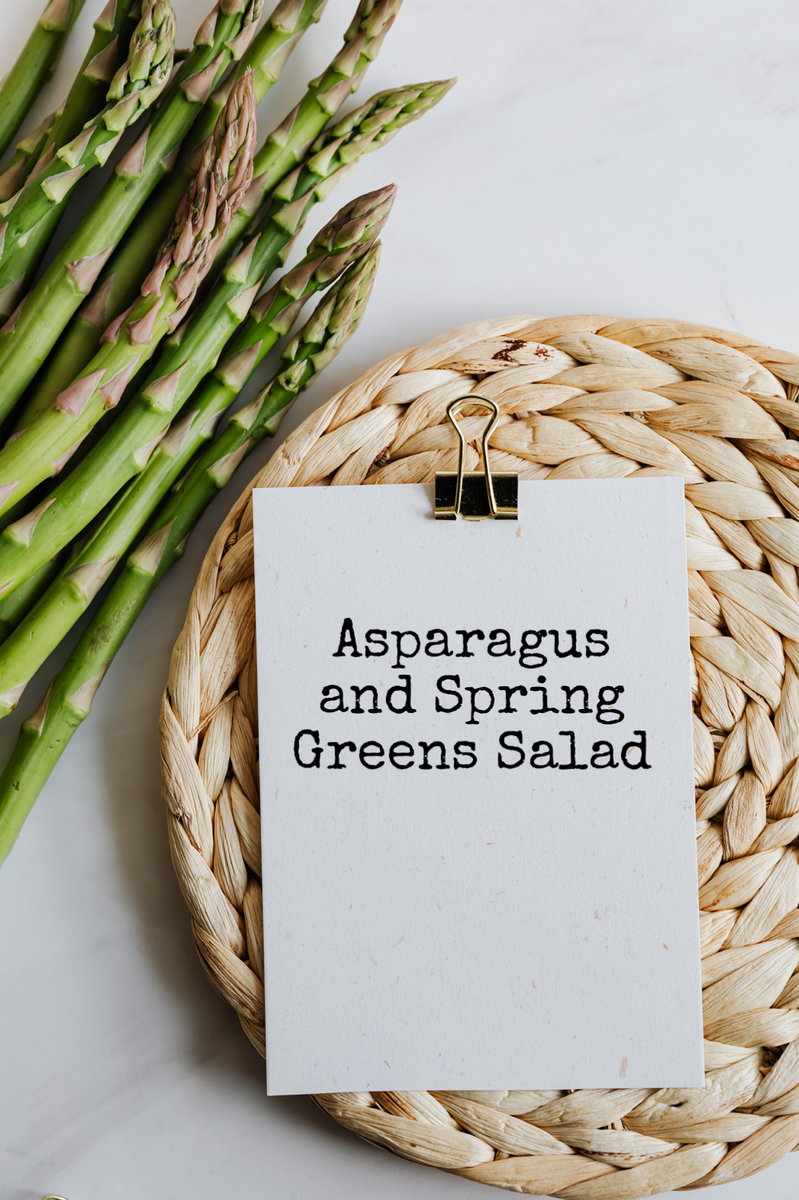 Asparagus and Spring Greens Salad  |  Wholefood Guru