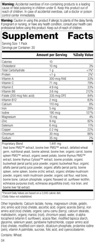 - Immune System Health Pack, Rev 03 Supplement Facts