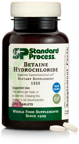 - Betaine Hydrochloride, 180 Tablets