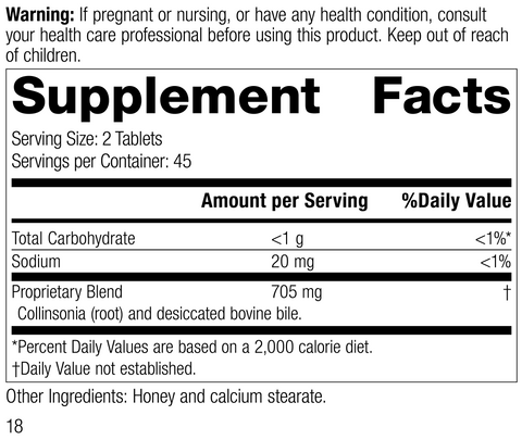 - Cholacol®, 90 Tablets, Rev 16 Supplement Facts
