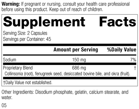 - Fen-Cho®, 90 Capsules, Rev 05 Supplement Facts
