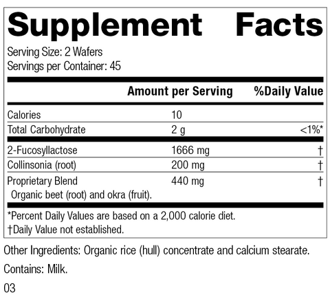 - GI Stability™ 90 Wafers, Rev 02 Supplement Facts