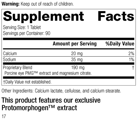 - 6075 Oculotrophin PMG R16 Supplement Facts