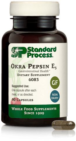 - Okra Pepsin E3, 90 Capsules
