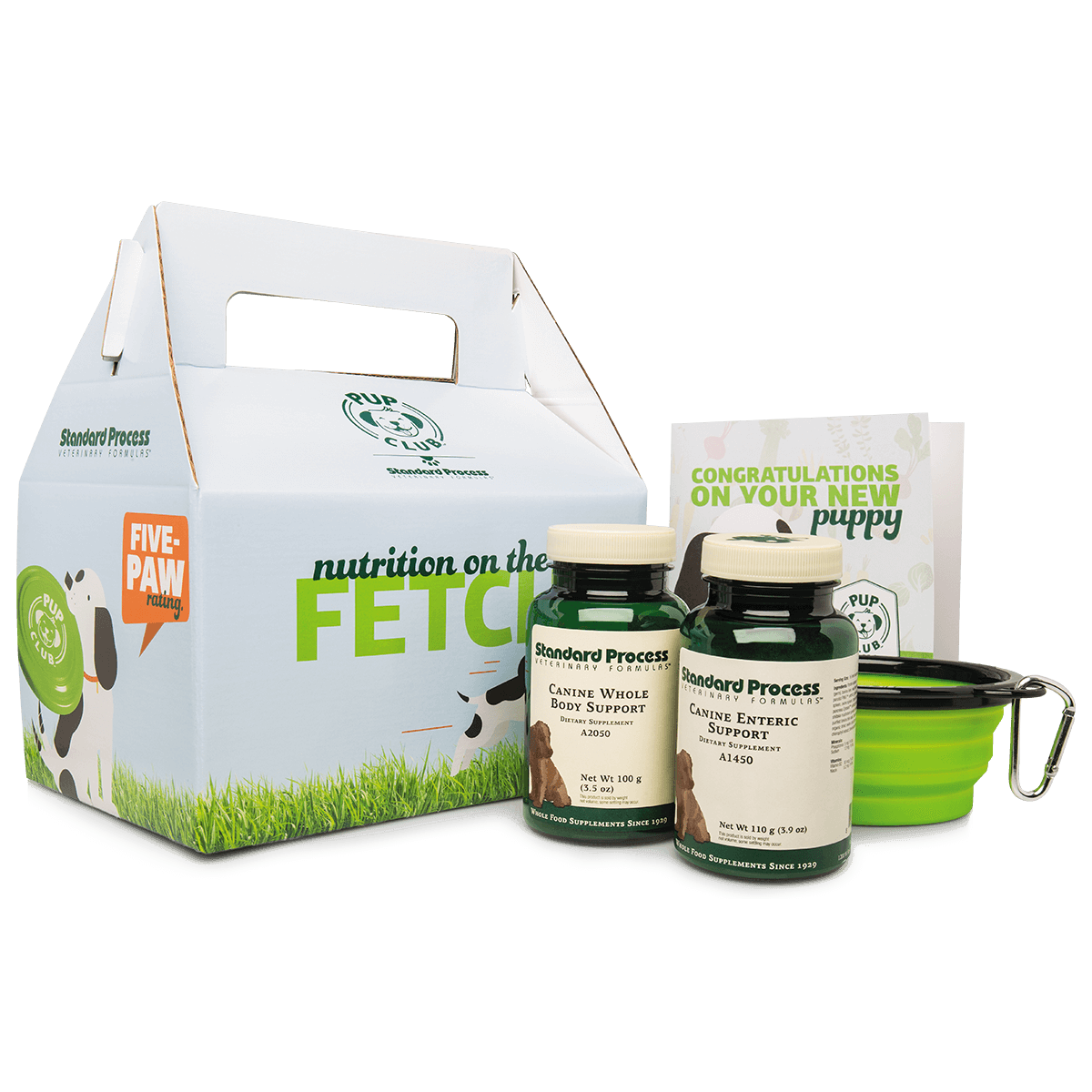 Pup Club Starter Kit With Large Whole Body Support and Enteric Support