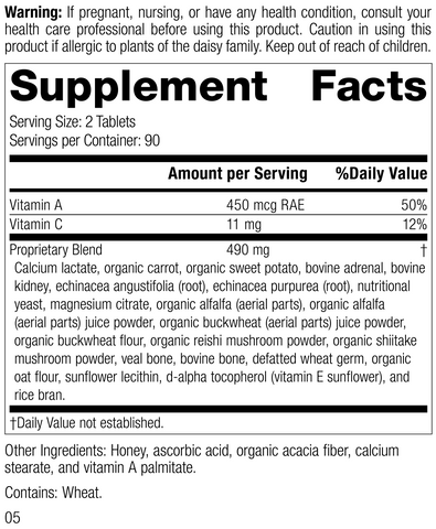  - Cataplex A-C, Rev 04 Supplement Facts