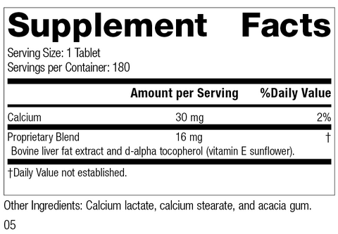  - Antronex®, 180 Tablets, Rev 04 Supplement Facts