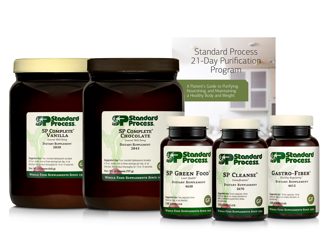 Purification Product Kit with SP Complete® Chocolate, SP Complete® Vanilla and Gastro-Fiber®