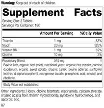 Load image into Gallery viewer, Cataplex® B-GF, 360 Tablets, Rev 04 Supplement Facts