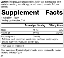 Load image into Gallery viewer, B6-Niacinamide, 330 Tablets, Rev 08 Supplement Facts