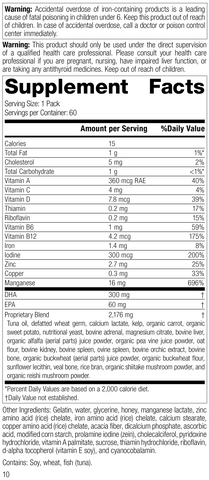  - Daily Fundamentals - General Health, Rev 09 Supplement Facts