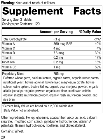  - Catalyn, 360 tablets, Supplement Facts