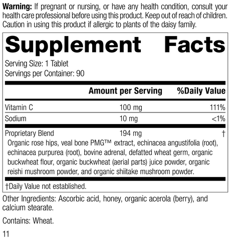  - C Synergy, 90 Tablets, Rev 10 Supplement Facts