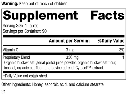  - Cyruta®, 90 Tablets, Rev 19 Supplement Facts