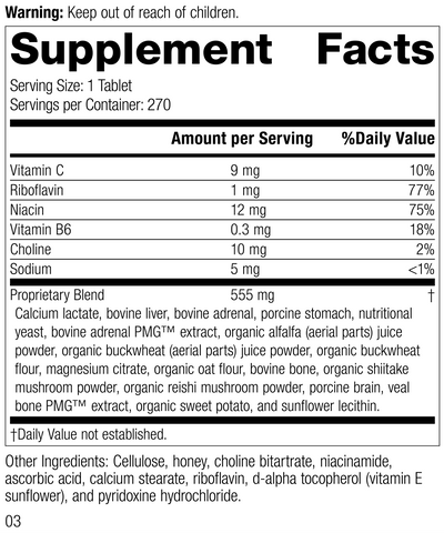  - Supplement Facts Drenamin Rev 01