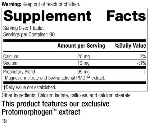  - Drenatrophin PMG®, 90 Tablets, Rev 17 Supplement Facts