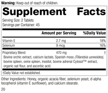 Load image into Gallery viewer, 3850-Cataplex-E2-R19-Supplement-Facts-Label