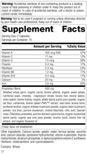 Load image into Gallery viewer, 4030 Catalyn with Iron R17 Supplement Facts