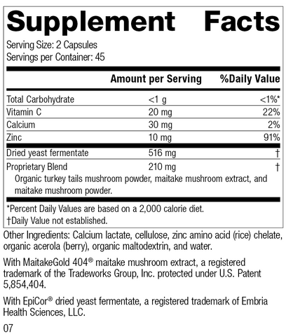  - Epimune Complex, 90 Capsules, Rev 06 Supplement Facts