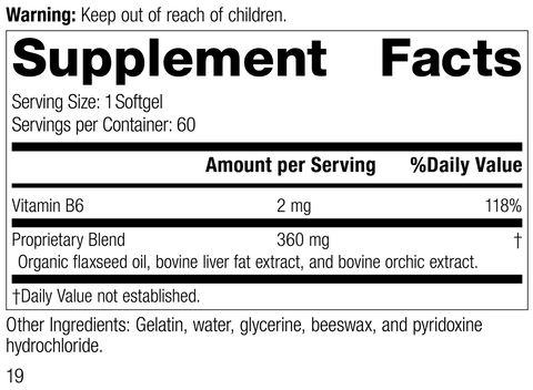  - Flax Oil Plus, formerly known as Cataplex® F, Rev 18 Supplement Facts