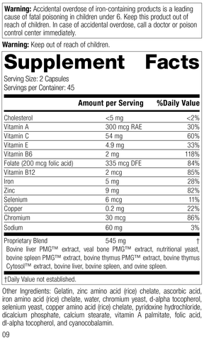  - Immuplex®, 90 Capsules, Rev 06 Supplement Facts