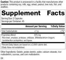 Load image into Gallery viewer, Lact-ENZ 5130 Rev 04 Supplement Facts