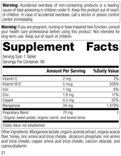 Load image into Gallery viewer, 5490 Manganese B12 R20 Supplement Facts