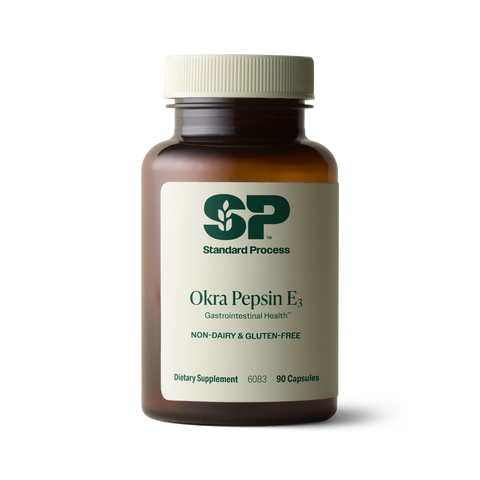  - Okra Pepsin E3, 90 Capsules