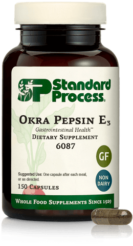  - Okra Pepsin E3, 150 Capsules