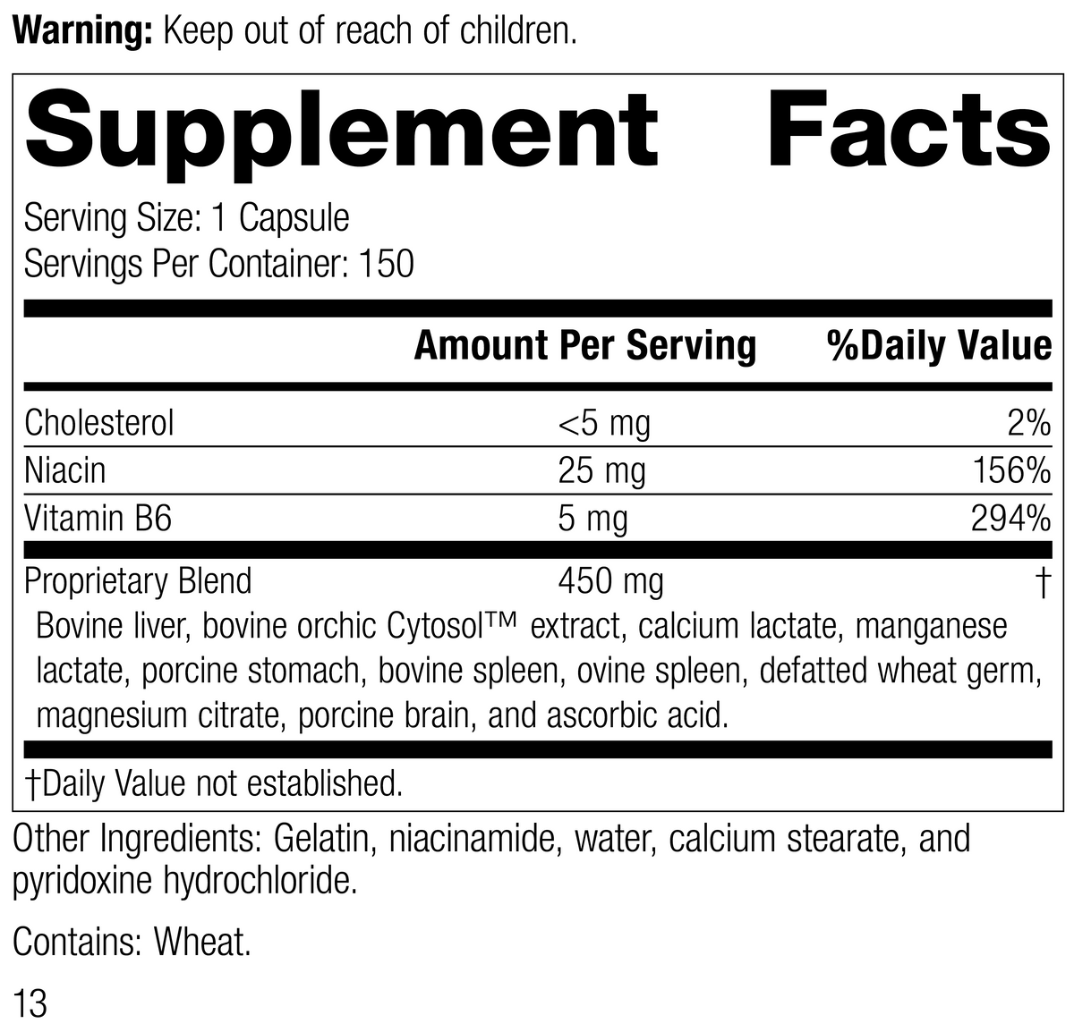 Orchex®, 150 Capsules | Standard Process Supplements | Wholefood Guru