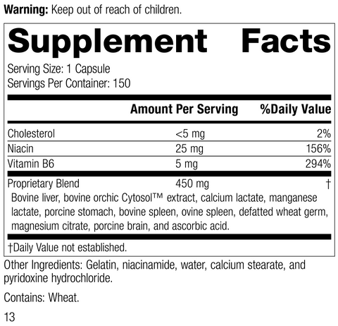  - Orchex®, 150 Capsules, Rev 12, Product Label