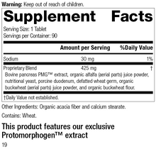 Load image into Gallery viewer, 6650 Pancreatrophin PMG-R18 Supplement Facts