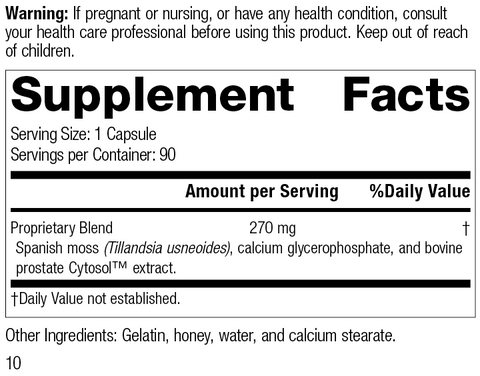  - Prost-X™, 90 Capsules, Rev 10 Supplement Facts