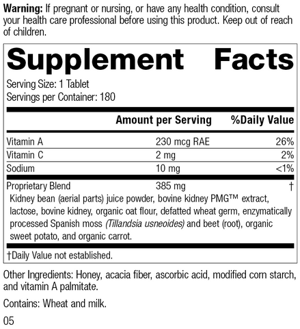  - 7120 Renafood R04 Supplement Facts