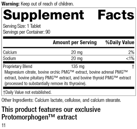  - Symplex® M, 90 Tablets, Rev 10 Supplement Facts