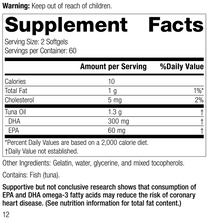 Load image into Gallery viewer, Tuna Omega-3 Oil, 120 Softgels, Rev 11 Supplement Facts