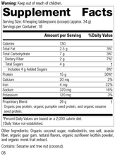Load image into Gallery viewer, Veg-E Complete Pro™ Vanilla, 22 oz., Rev 03 Supplement Facts
