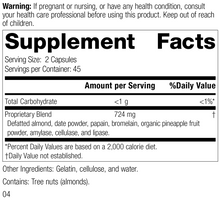 Load image into Gallery viewer, 8443 Zymex-II R02 Supplement Facts