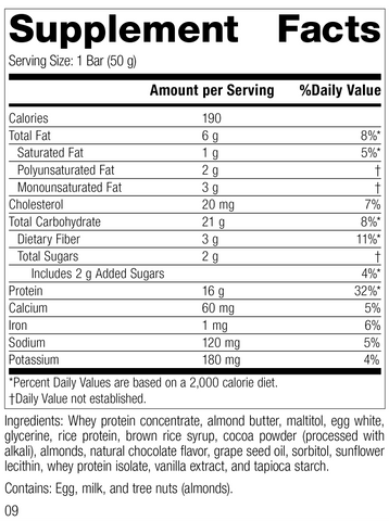  - StandardBar®-Cocoa Crisp, Rev 06 Supplement Facts