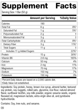 Load image into Gallery viewer, StandardBar®-Soy Almond Crunch, Rev 08 Supplement Facts