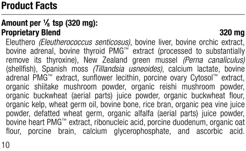  - Canine Thyroid Support, 100 g, Rev 10 Supplement Facts