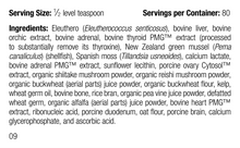 Load image into Gallery viewer, Canine Thyroid Support, 100 g, Rev 09 Supplement Facts