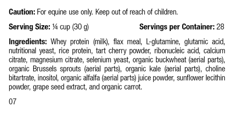 - Equine Performance, Rev 05 Supplement Facts