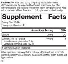 Load image into Gallery viewer, Gymnema, 40 Tablets, Rev 09 Supplement Facts