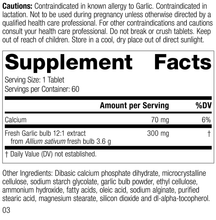Load image into Gallery viewer, Garlic Forte, 60 Tablets, Rev 03 Supplement Facts