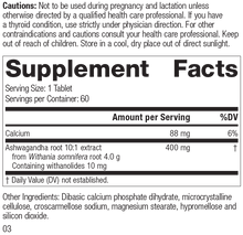 Load image into Gallery viewer, Ashwagandha Forte, Rev 01 Supplement Facts