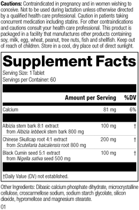 supplement fact label