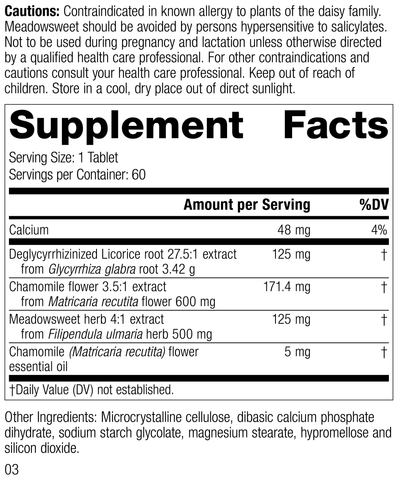  - supplement fact label
