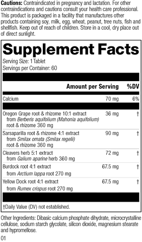  - supplement fact label