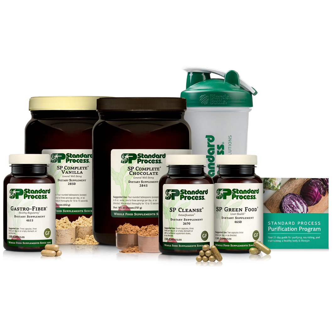 Purification Product Kit with SP Complete® Chocolate, SP Complete® Vanilla and Gastro-Fiber®